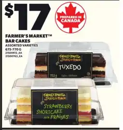 Loblaws FARMER'S MARKET BAR CAKES, 675-770 G offer