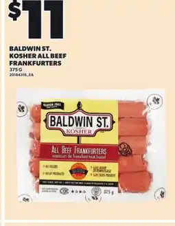 Loblaws BALDWIN ST. KOSHER ALL BEEF FRANKFURTERS, 375 G offer