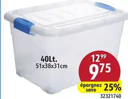 Sushi Shop Storage Bin with Lid and Latching Buckles offer