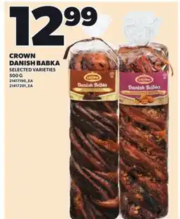 Loblaws CROWN DANISH BABKA, 500 G offer