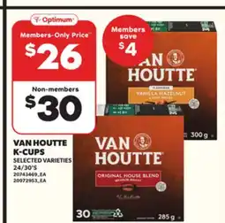 Loblaws VAN HOUTTE K-CUPS, 24/30'S offer