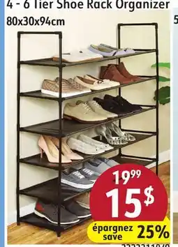 Sushi Shop 4 - 6 Tier Shoe Rack Organizer offer