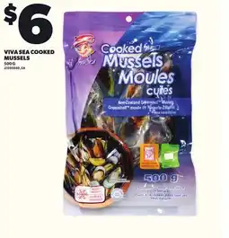 Loblaws VIVA SEA COOKED MUSSELS, 500 G offer