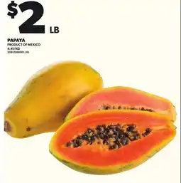 Loblaws PAPAYA offer