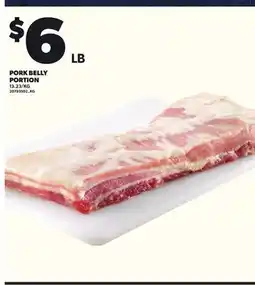 Loblaws PORK BELLY PORTION offer