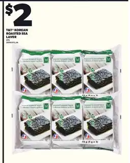 Loblaws T&T KOREAN ROASTED SEA LAVER, 3'S offer