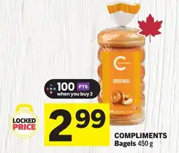 Foodland COMPLIMENTS Bagels offer