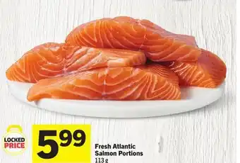 Foodland Fresh Atlantic Salmon Portions offer