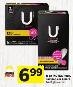 Foodland U BY KOTEX Pads offer
