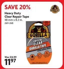 Home Hardware Heavy Duty Clear Repair Tape offer