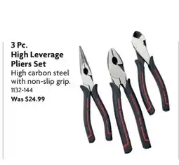 Home Hardware 3 Pc. High Leverage Pliers Set offer