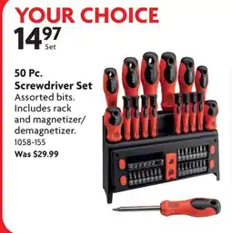 Home Hardware 50 Pc. Screwdriver Set offer