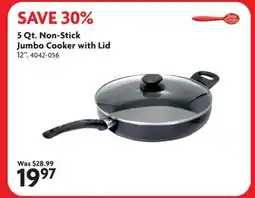 Home Hardware 5 Qt. Non-Stick Jumbo Cooker with Lid offer