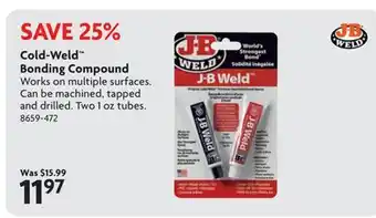 Home Hardware Cold-Weld Bonding Compound offer