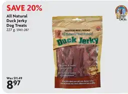 Home Hardware All Natural Duck Jerky Dog Treats offer