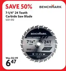 Home Hardware 7-1/4 24 Tooth Carbide Saw Blade offer