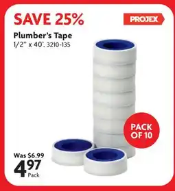 Home Hardware Plumber's Tape offer
