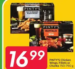 Sobeys PINTY'S Chicken Wings, Fillets or Chunks offer
