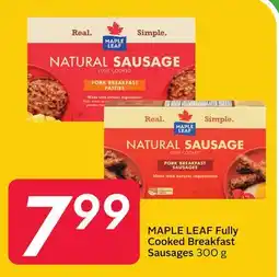 Sobeys MAPLE LEAF Fully Cooked Breakfast Sausages offer