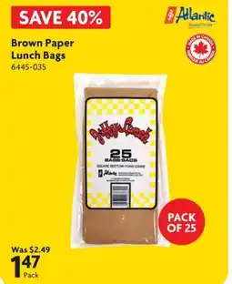 Home Hardware Brown Paper Lunch Bags offer