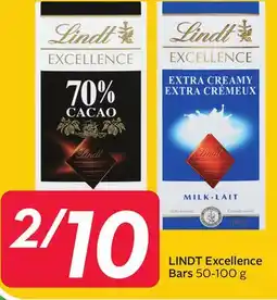 Sobeys LINDT Excellence Bars offer
