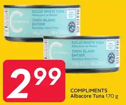 Sobeys COMPLIMENTS Albacore Tuna offer