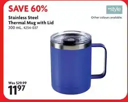 Home Hardware Stainless Steel Thermal Mug with Lid offer