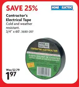 Home Hardware Contractor's Electrical Tape offer