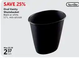 Home Hardware Oval Vanity Wastebasket offer