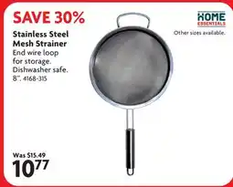 Home Hardware Stainless Steel Mesh Strainer offer