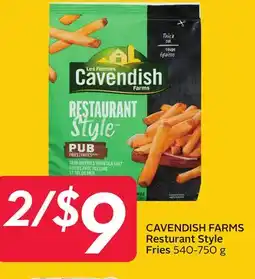 Sobeys CAVENDISH FARMS Resturant Style Fries offer