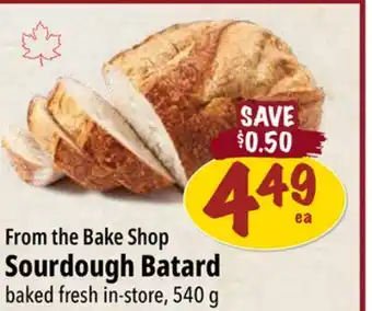 Farm Boy From the Bake Shop Sourdough Batard offer