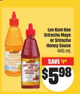 FreshCo Lee Kum Kee Sriracha Mayo or Sriracha Honey Sauce 445 mL Mid-Autumn offer