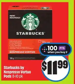 FreshCo Starbucks by Nespresso Vertuo Pods 8-10 pk offer