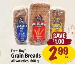 Farm Boy Farm Boy Grain Breads all offer