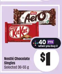 FreshCo Nestle Chocolate Singles Selected 36-55g offer