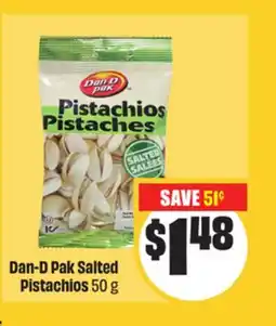 FreshCo Dan-D Pak Salted Pistachios 50g Mid-Autumn offer