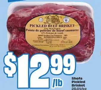 FreshCo Shefa Pickled Brisket $28.64/kg offer