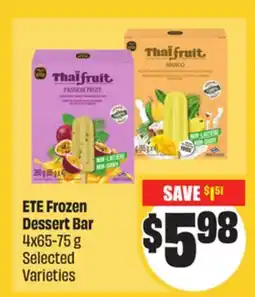 FreshCo ETE Frozen Dessert bar 4x65-75 g Selected Varieties Mid-Autumn offer