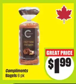 FreshCo Compliments Bagels 6 pk offer