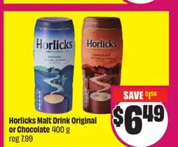 FreshCo Horlicks Malt Drink Original or Chocolate 400 g offer