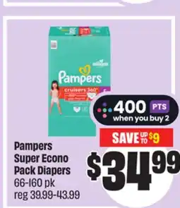 FreshCo Pampers Super Econo Pack Diapers 66-160 pk offer