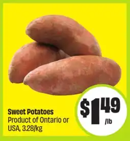 FreshCo Sweet Potatoes Product of Ontario or USA 3.28/kg offer