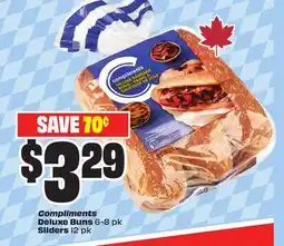FreshCo Compliments Deluxe Buns 6-8 pk Sliders 12 pk offer