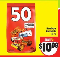 FreshCo Hershey's Chocolate 50pk offer