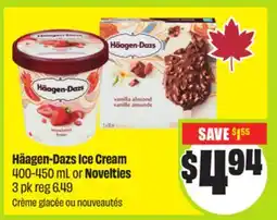 FreshCo Häagen-Dazs Ice Cream 400-450 mL or Novelties 3 pk offer