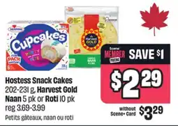 Chalo FreshCo Hostess Snack Cakes 202-231 g, Harvest Gold Naan 5 pk or Roti 10 pk offer