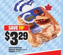 Chalo FreshCo Compliments Deluxe Buns 6-8 pk Sliders 12 pk offer