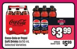 Chalo FreshCo Coca-Cola or Pepsi Soft Drinks 6x710 mL Selected Varieties offer