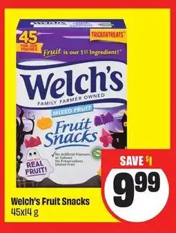 Chalo FreshCo Welch's Fruit Snacks 45x14 g offer